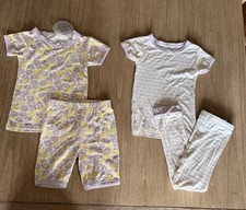 NWT Milkberry bamboo buttery soft 4PC floral striped pajama set/size 4T purple