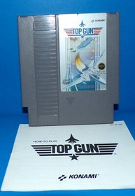 P.O.W. Prisoners Of War and Top Gun Nintendo Entertainment 1988 NES Auth Working