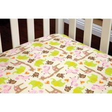 Carter's Jungle Animals Baby 100 Cotton Crib Fitted Sheet - Multicolor