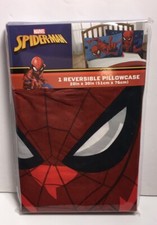 NEW SPIDER-MAN One REVERSIBLE PILLOWCASE Blue-Red 20  X 30  