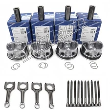 KS Pistons and Genuine Connecting Rods Φ23mm for AUDI A4 Q5 VW 2.0T 4 x Upgraded