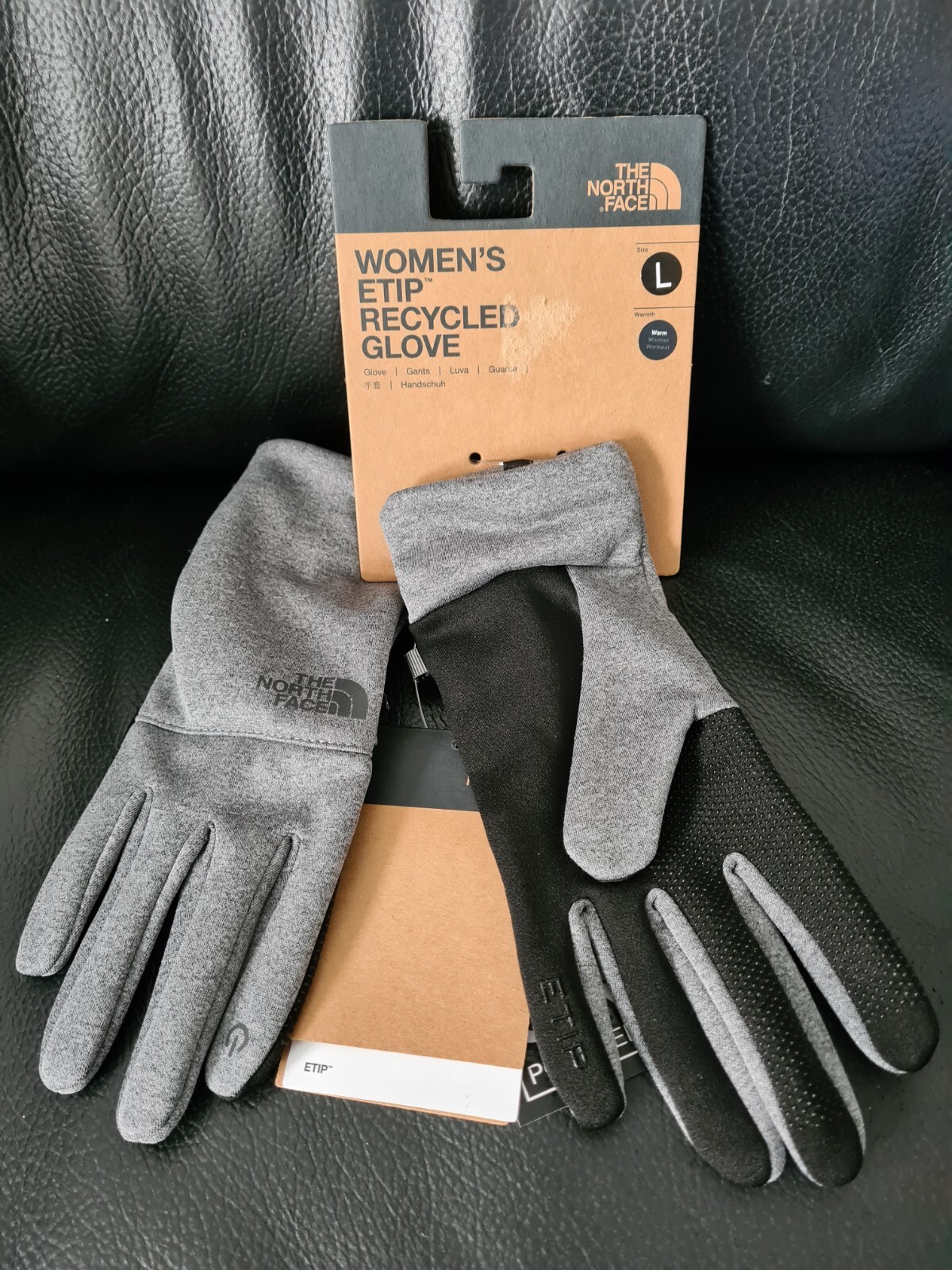 Womens The North Face Glove Size Large Brand New Colour Grey eBay