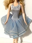 Vintage 1987 Perfume Pretty Whitney Barbie DRESS ONLY Blue Ballet Ballerina Tutu