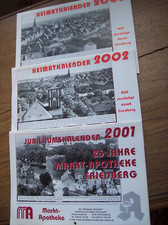 3 Jahreskalender Markt-Apotheke Friedberg/Hessen 2001 - 2003 historische Fotos
