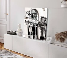 Fashion Store Front View Photograph Stretched Canvas 40x50cm Print