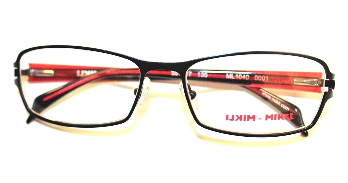 Alain Mikli A0491 16 Eyeglasses Frame Red 52-17-135 Half Rim with Case A03521 Eyeglasses - Alain Mikli Authorized Retailer  main image 2