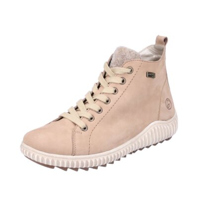 Remonte TEX Damen Schnürer Beige Hohe Sneaker Schuhe R8270-20
