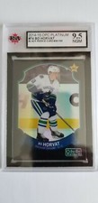 Bo Horvat 2014-15 OPC Platinum Black Rookie Hockey Card #30/100 KSA Graded 9.5!!