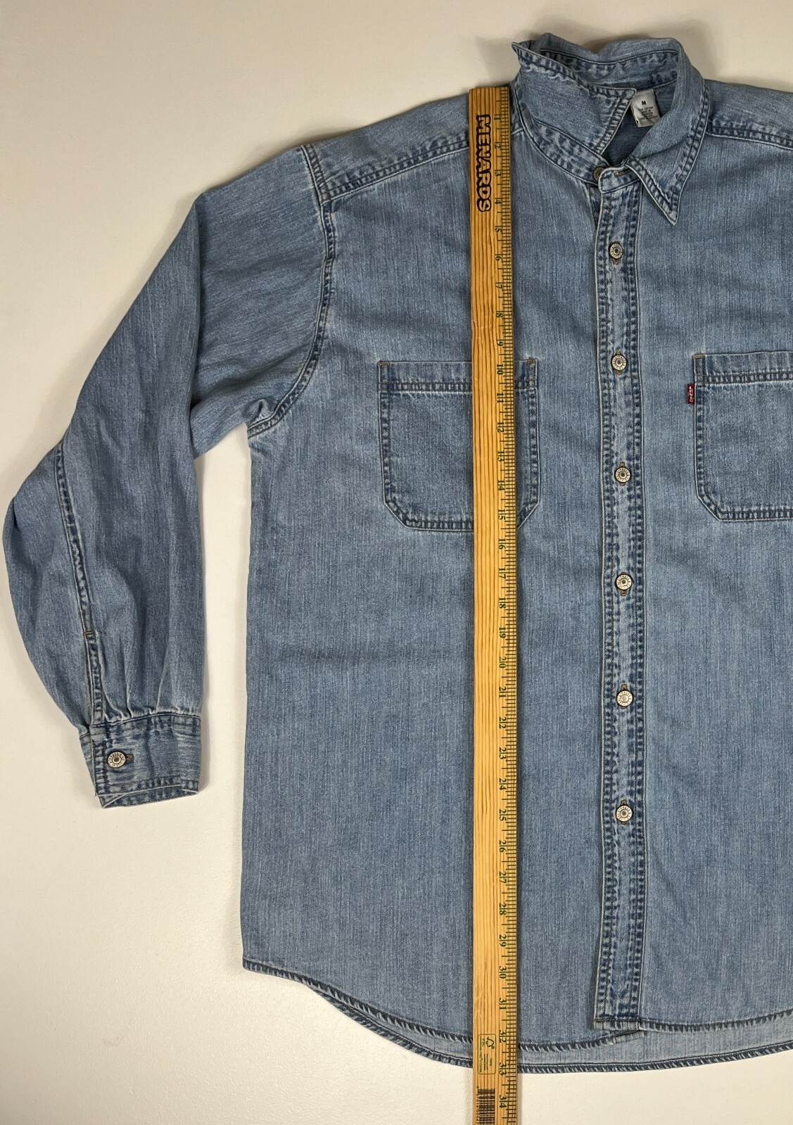 Men's Vintage Levi's Denim Shirt Red Tab Sz M | eBay