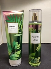Bath & Body Works Waikiki Beach Coconut Body Cream & Mist, 8oz