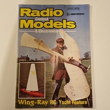 Radio Control Models And Electronics Magazine August 1980 Wing-Ray RC Yacht