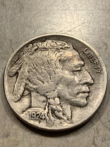 1924-P Büffelnickel, fett XF Zustand SKU# 35431