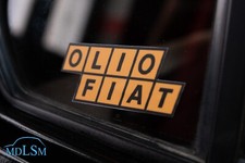 ADESIVO CAR STICKER ‘ OLIO FIAT ‘ LUCIDO VINTAGE D’EPOCA PER MACCHINE WATERPROOF