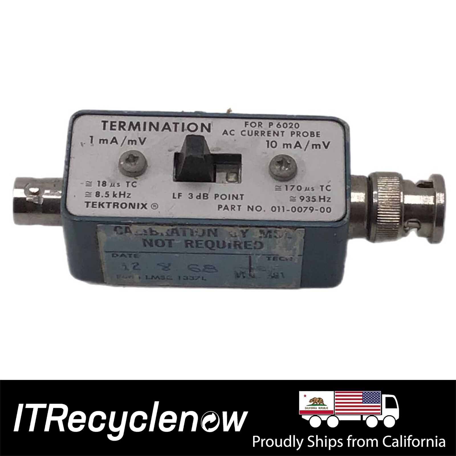 Tektronix 011-0079-00 Termination for P-6020 AC Current Probe 1mA/mV ...