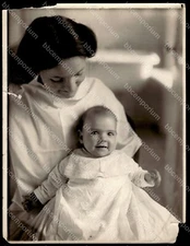 Mother with baby on lap 6.5 x 8.5 Brown Brothers Original Type 1 Photograph C167
