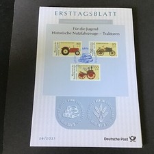 ETB 24/2021 - Mi.-Nr. 3618-3620 - Jugend : Historische Nutzfahrzeuge - ESST Bonn