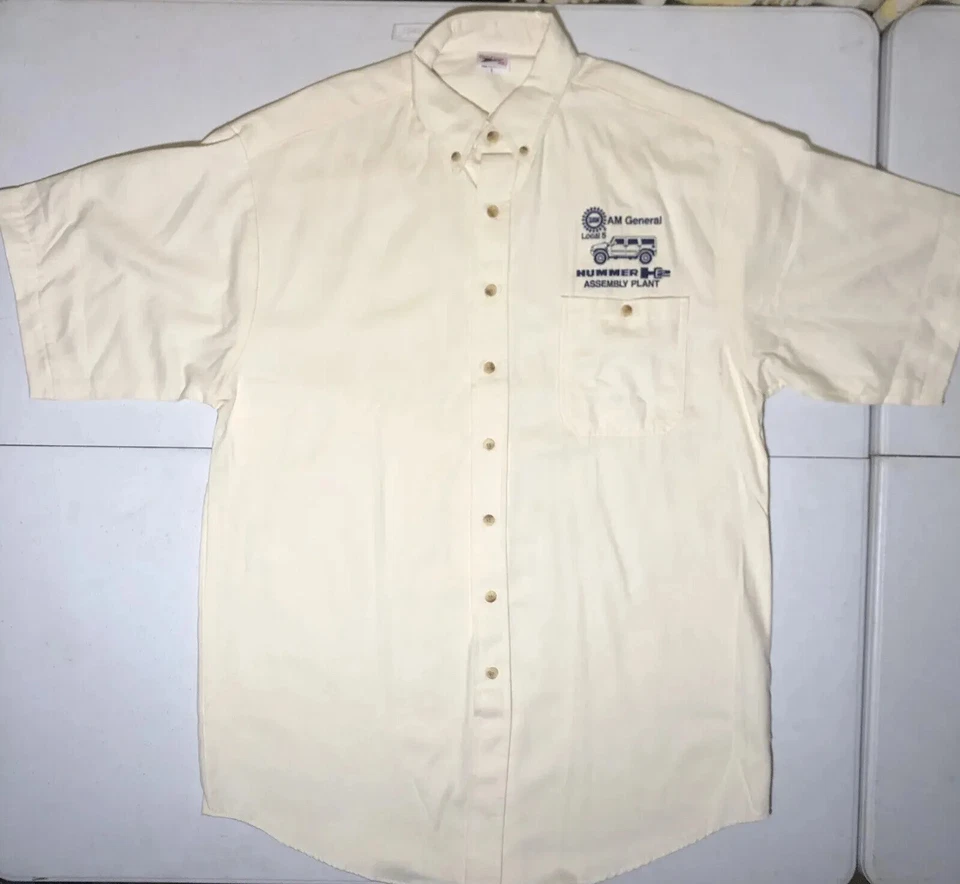 Nueva Camisa HUMMER H2 Planta de Montaje UAW Talla Grande S/S UNION LINE EE. UU. UNION MADE Foto 3 de 4