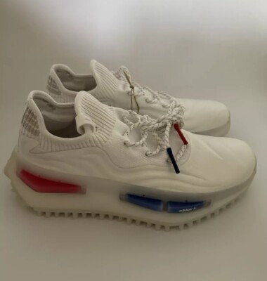 adidas Men s 6 / Women s 7 NMD S1 FS BOOST SHOES Cloud White / Red / Blue HP9778