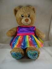 Build a Bear Workshop Happy Birthday Bear with Sequin Party Dress 16"