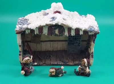 Boyds Bears Bearstone NIP: SANTA'S TOY FACTORY 2479 (Elfbeary Workshop & Bears) 