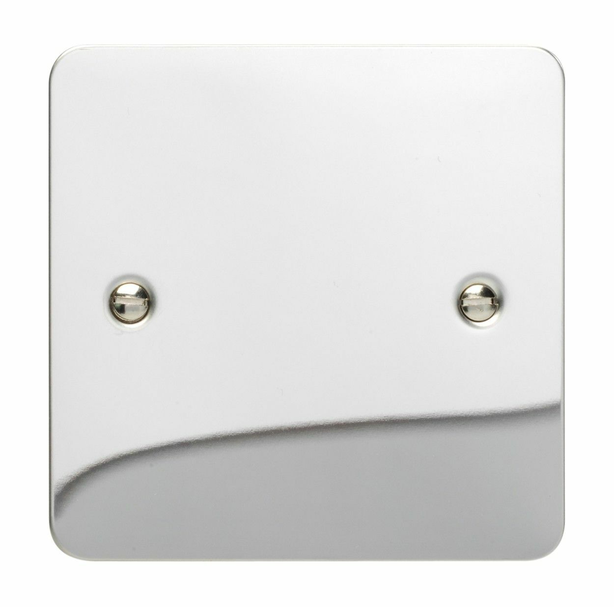 Varilight XFCSB Ultraflat Polished Chrome 1 Gang Single Blank Plate