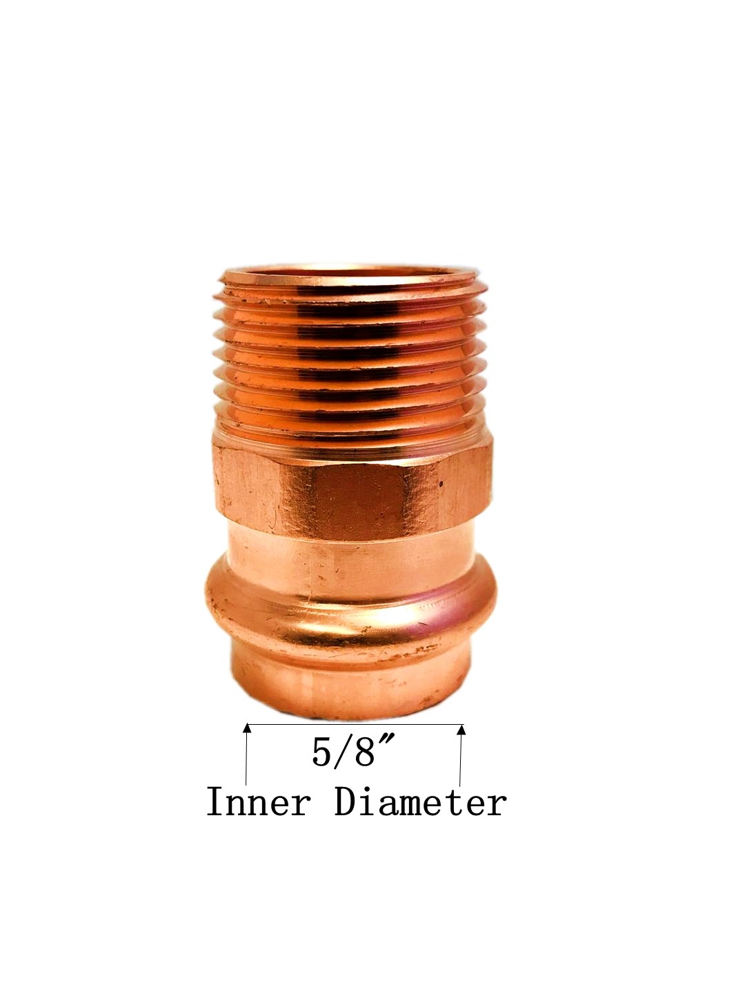 Libra Supply Lead Free 1/2 inch, 1/2'' Press Copper Male Adapter P x MIP, 10pcs