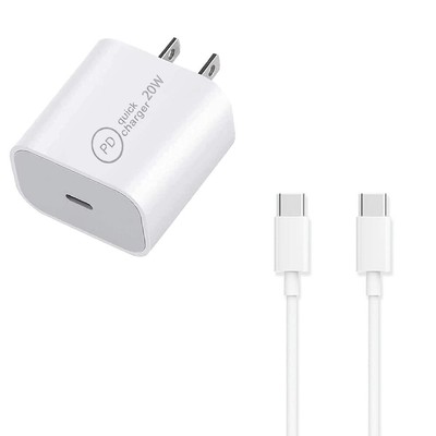 20W PD Type-C Wall Charger High Speed Type C Male to Cable For OnePlus 9 Pro USA
