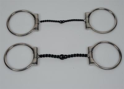Twisted Wire D-Ring Snafflebit 5'' 12,7cm Weite in dicker oder dünner Ausführung 
