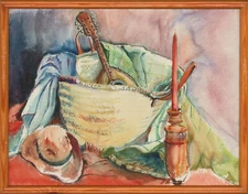 20th Century Watercolour - A Basket