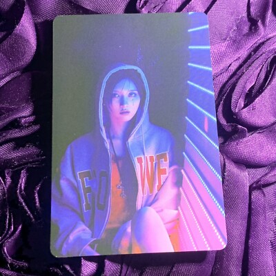 GAEUL IVE MINE BABY Edition Kpop Girl Photo Card Night Cyber Hood