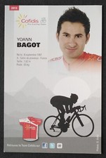 2005 Yoann Bagot Radsport 2013 Cofidis Pro Cycling Team Autogrammkarte