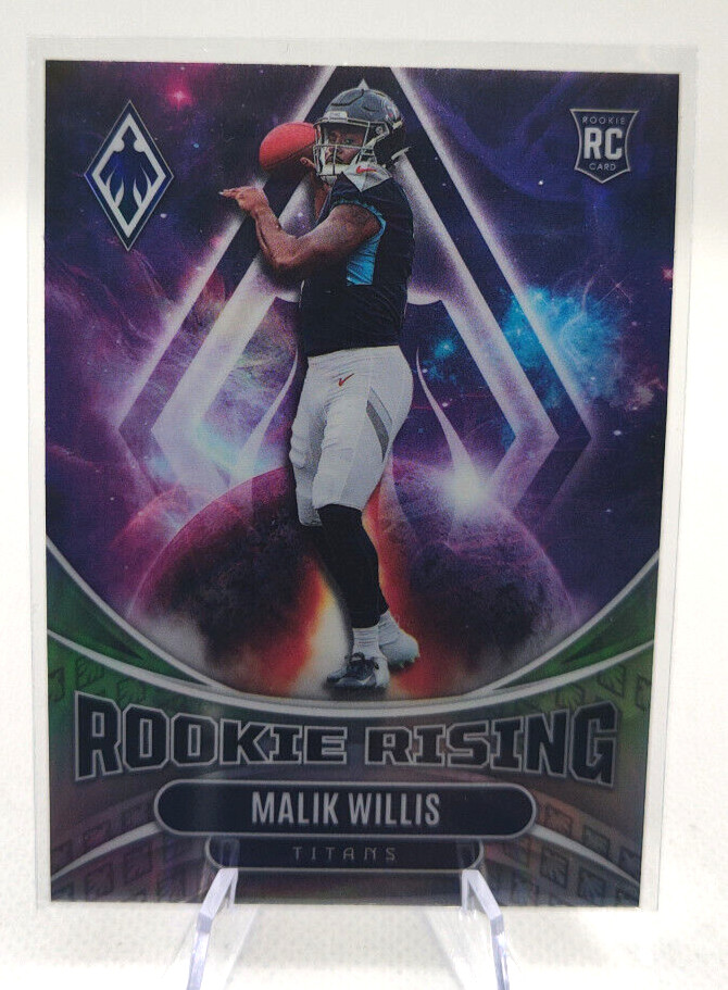 2022 Panini Phoenix Malik Willis  Rookie Rising Silver Holo RC #RIS-2 Titans