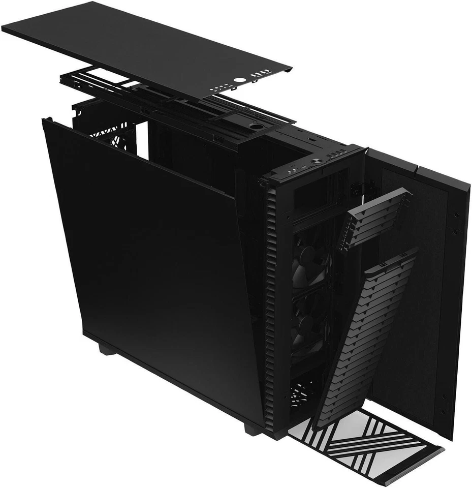Fractal Design Define 7 XL Black Brushed Aluminum / Steel E-ATX Silent Modular - Image 3 of 4