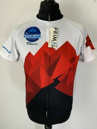Primal Red Rider Bicycle Cycling Jersey Mens M Bike Tour De Cure L99 | UK