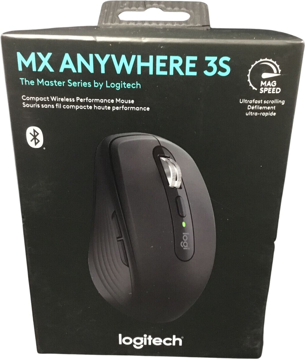 Logitech MX Anywhere 3S Wireless Mouse (Black) 910-006928