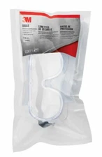 GENUINE 3M Impact Chemical Splash Resistant Goggles Eye PPE Blocks 99% UV 