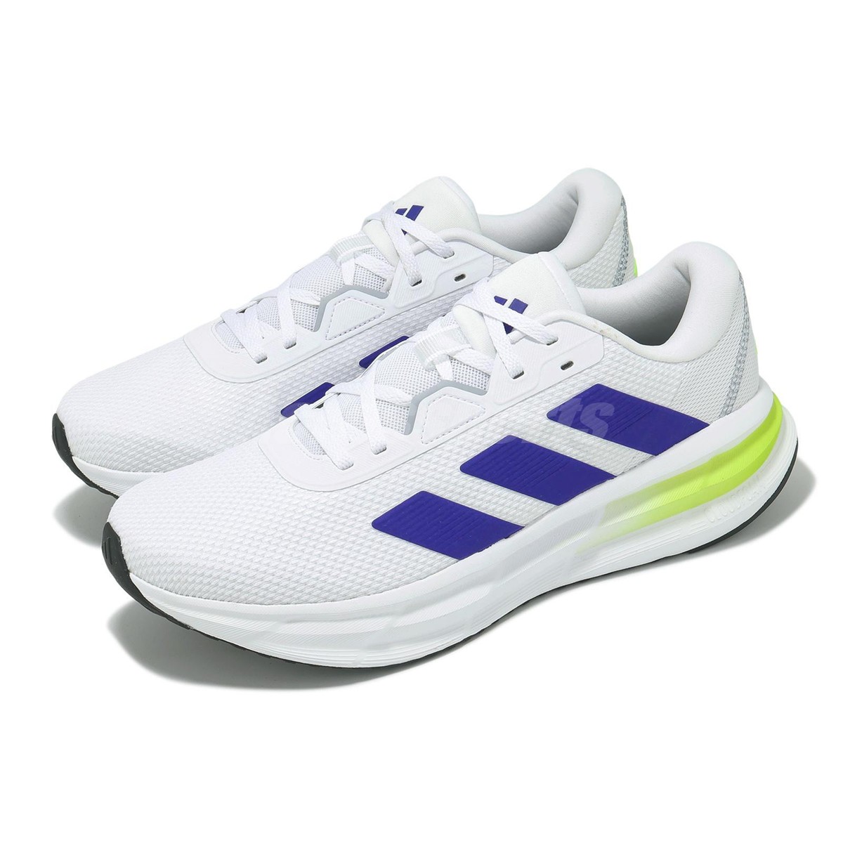 adidas Galaxy M Footwear White Lucid Blue Lucid Lemon Men Road Running  JI4598