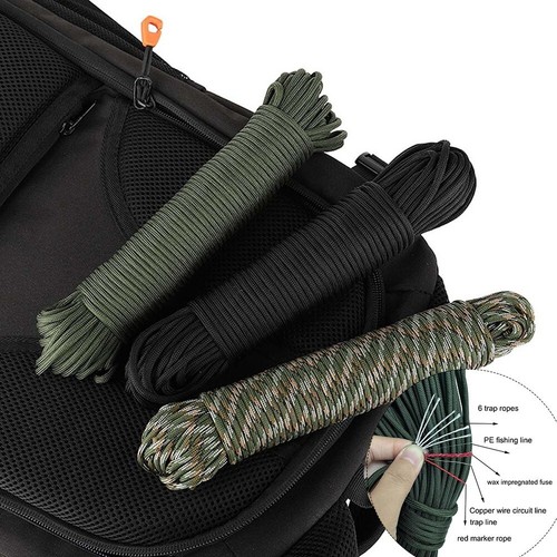 Navaris Corde de Survie 550 Type III - Corde Nylon 100 m Noire