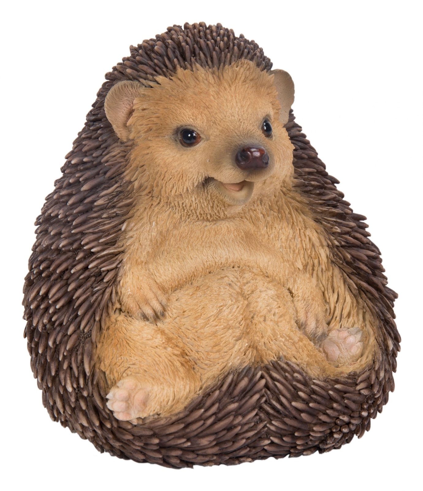 Baby Hedgehog Sitting - Lifelike Garden Ornament - Indoor Outdoor Real Life