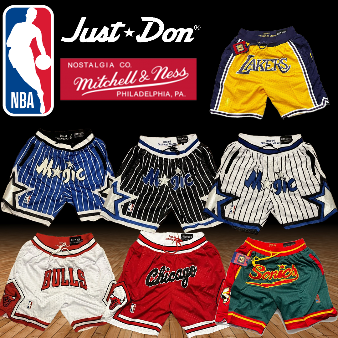 RETRO NBA Throwback Mens Basketball Shorts BRAND NEW NWT