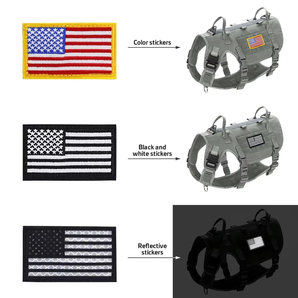 Dog Harness Medium Sized Dog,Tactical Dog Harness with Handle,No Pull Militar...