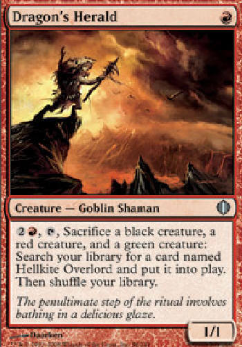 DRAGON'S HERALD Shards of Alara MTG Magic the Gathering Card by DJMagic