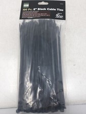 Lotto 5 Fascette Cerniera Cavi Nylon Plastica 8" Alta Resistenza 100 Conteggi