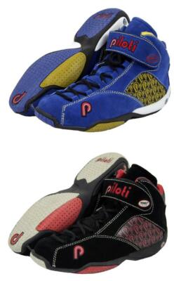 New Men's Piloti RSR Mid-Cut Driving Leather Boots Shoes Size 7-15 FIA SFI