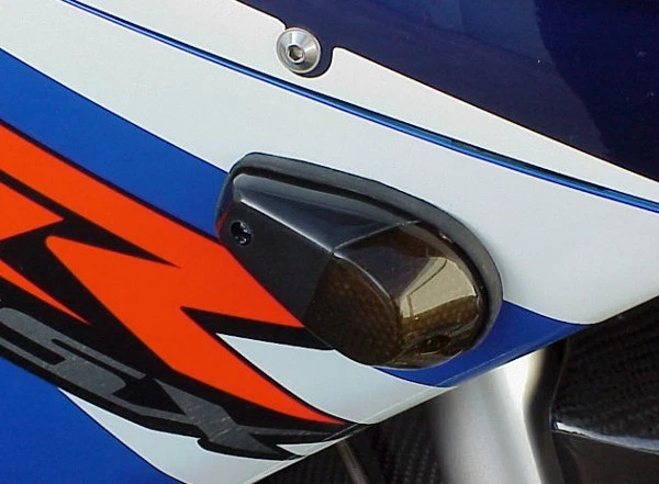 Honda CBR 125 250 300 500 600 650 1000 RR BLACK/SMOKE Flush Mount Turn Signals - Image 2 of 3