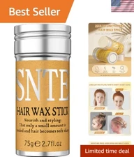 Plant-Based Hair Wax Stick - Quick Frizz Control and Smooth Styling for Kids