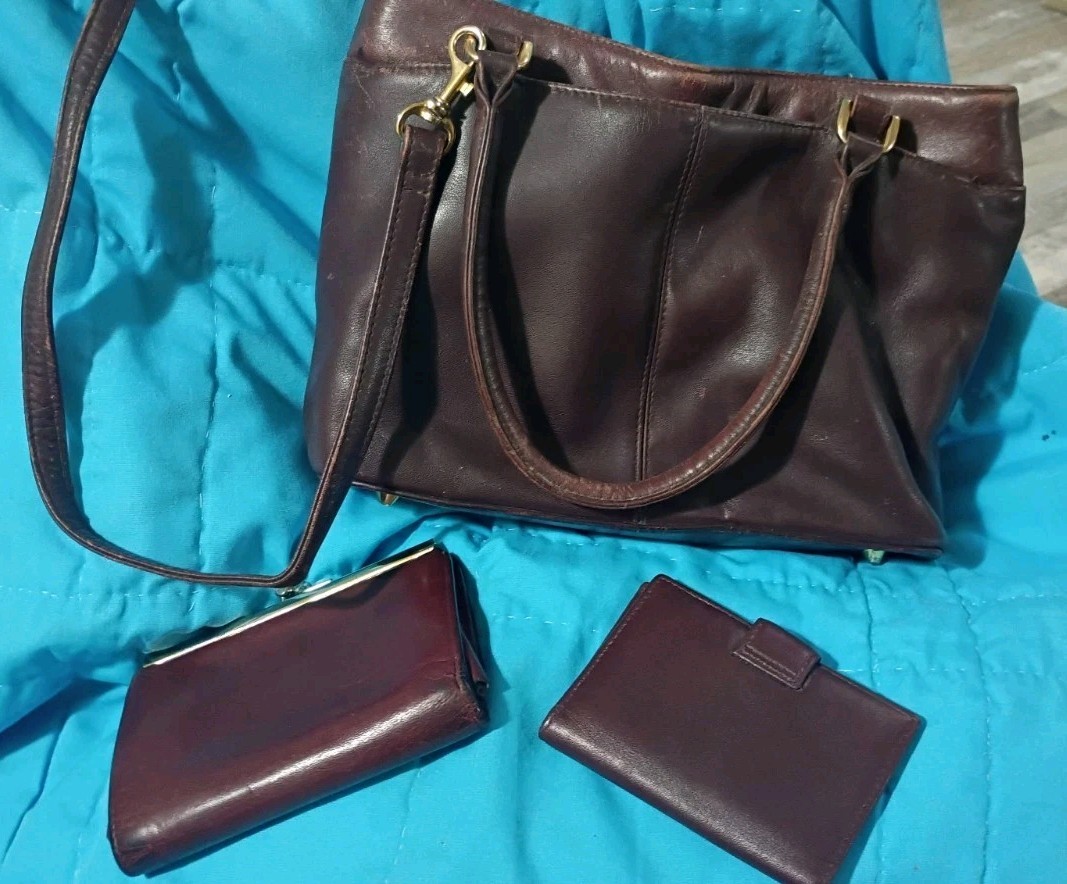 Etienne Aigner Purse With Matching Kisslock Wallet And Credit Card Wallet