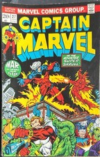 Marvel Comics Captain Marvel #27 Lower Mid Grade 1973 Key First Eros/Starfox H/P
