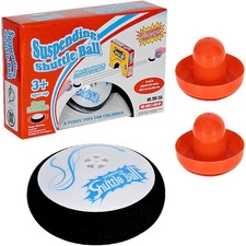 Portable Air Hockey Pucks Mini Ice Hockey Game With 2 Red Air Hockeys Hover Puck
