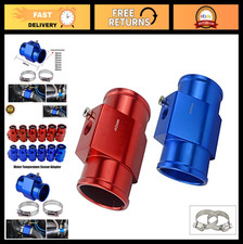 Universal Water Temperature Sensor Gauge for Radiator Hose - 38mm Adapter, Blue